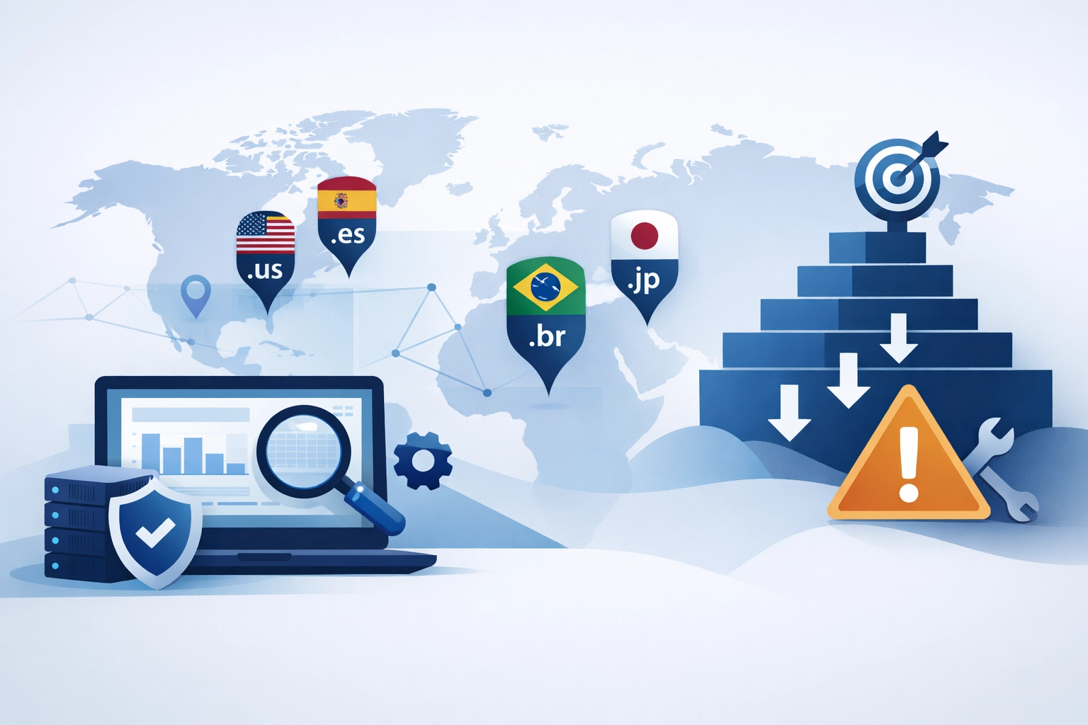 Listas de dominios por país para SEO técnico: marco práctico de priorización y mitigación