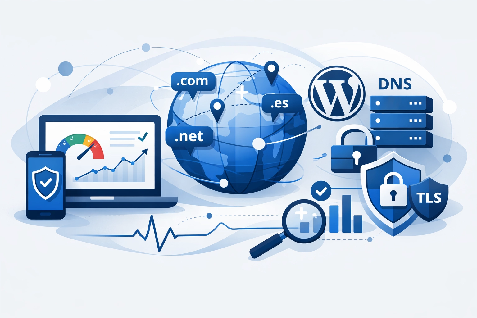 Monitorización basada en usuarios para carteras mult-TLD: un enfoque práctico de CWV, DNS y TLS desde WordPress en VPS