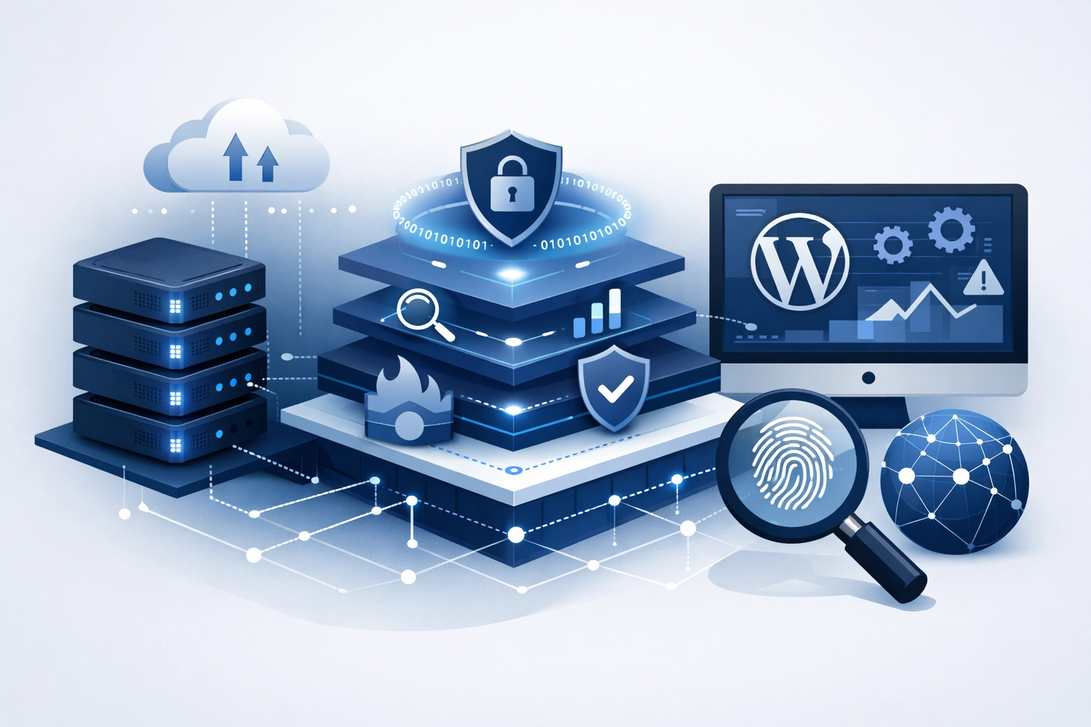 Observabilidad de rendimiento y seguridad para carteras mult-TLD: un marco de 5 capas para hosting VPS y WordPress