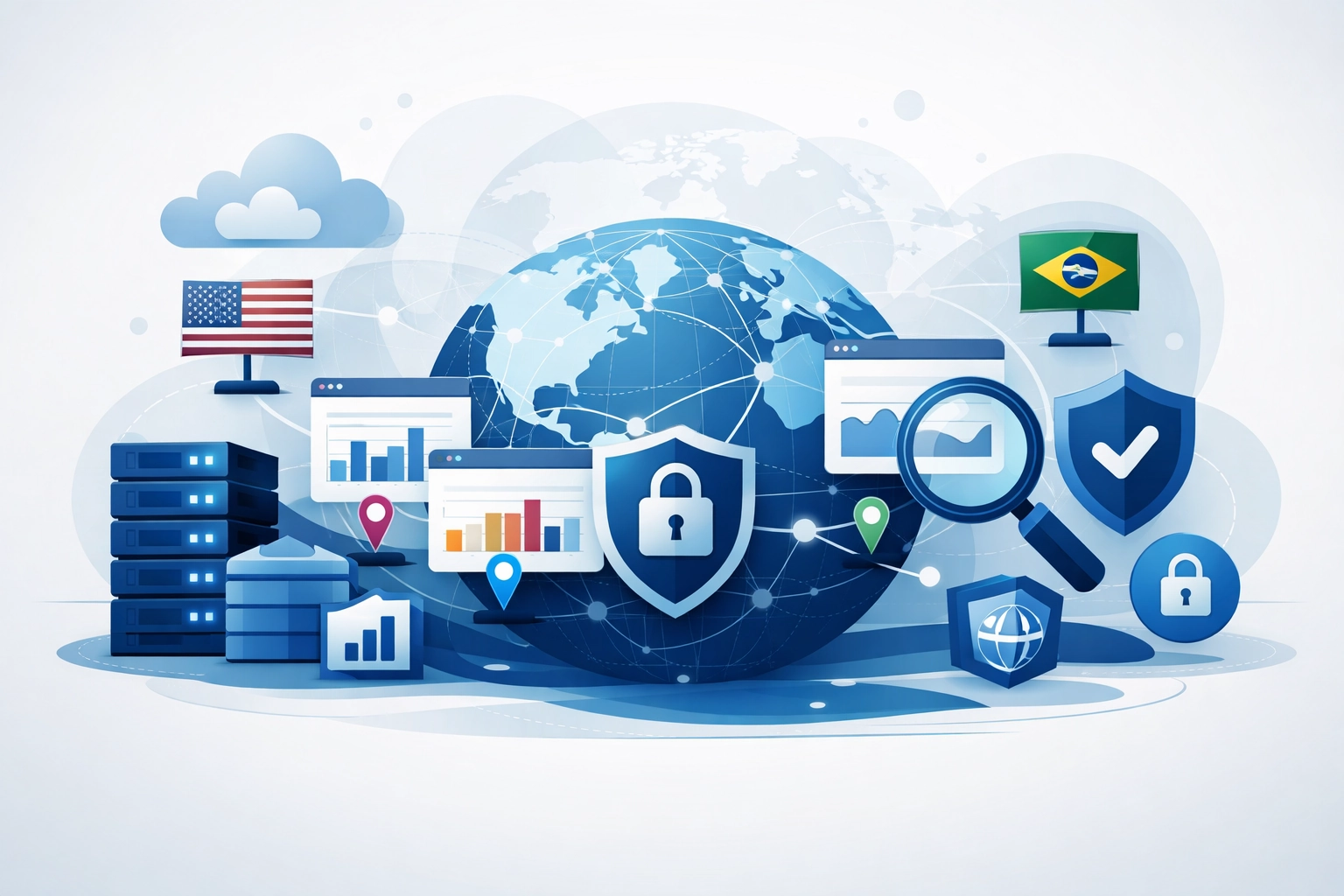 Base de datos de sitios web por país: gestión global de dominios para rendimiento y seguridad