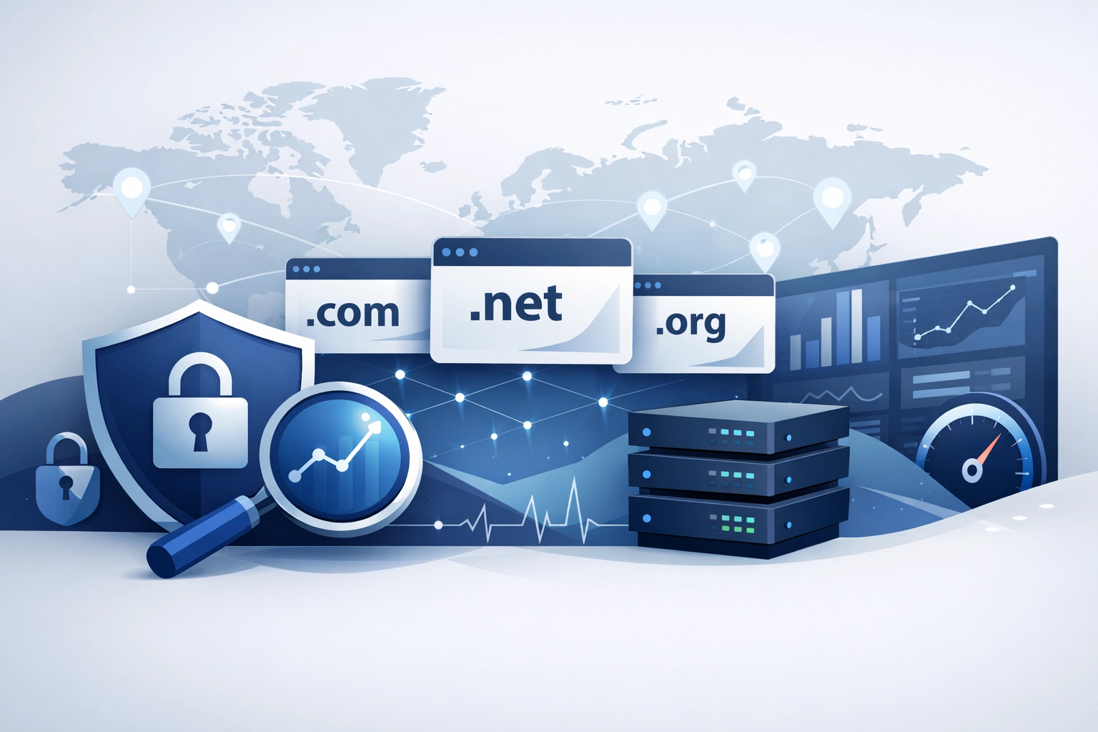 Gestión de portafolios de dominios mult-TLD: seguridad, rendimiento y monitoreo para presencia global